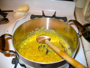 Smoked Turkey Tetrazzini -- Making Roux