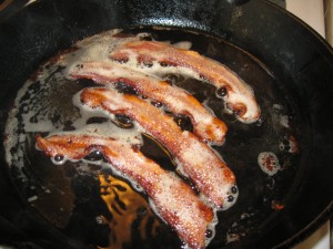 Cooking bacon