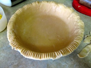 Fluted pie crust